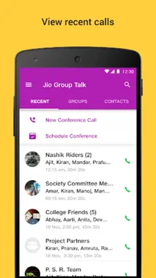 JioGroupTalk android App screenshot 2